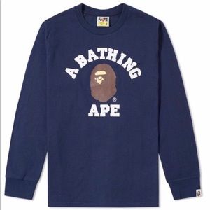 Bape College Logo Longsleeve